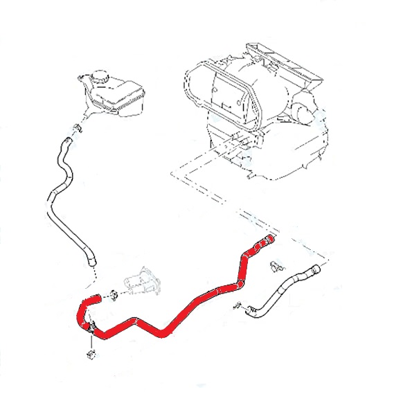 HEATER OUTLET HOSE
