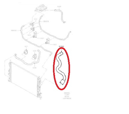 RADIATOR INLET HOSE