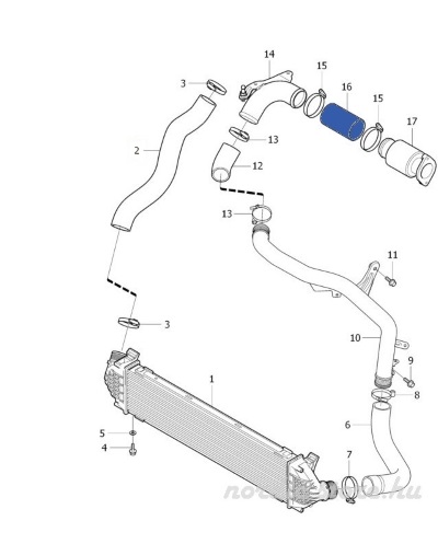 TURBO HOSEEXCLUDING METAL PIPE 