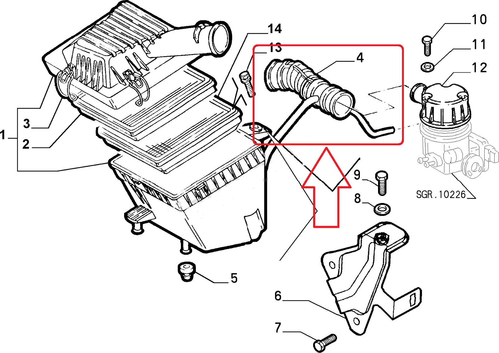 AIR FILTER HOSE
