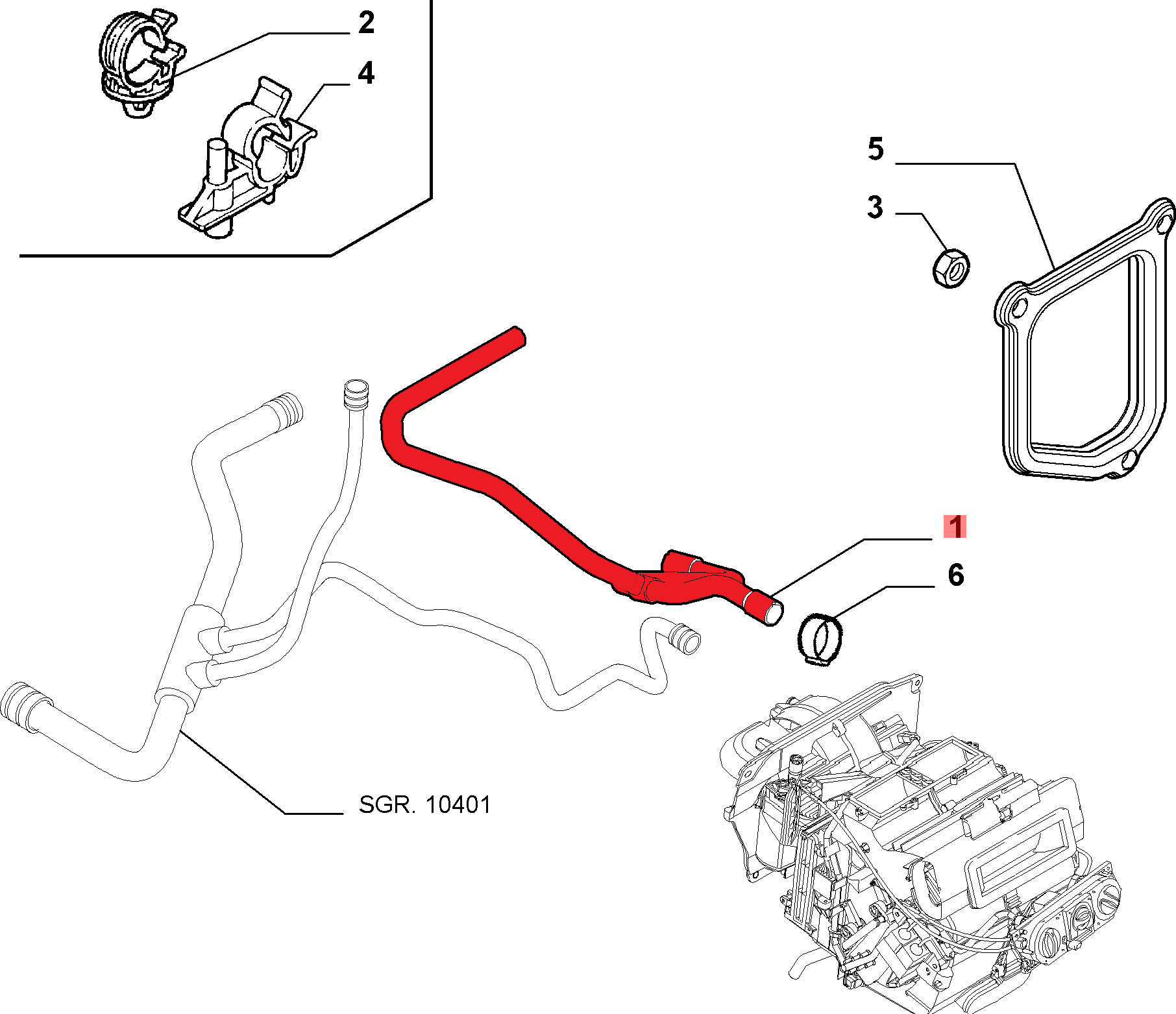 HEATER HOSE
