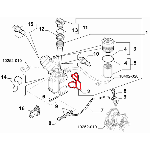 OIL COOLER GASKET
