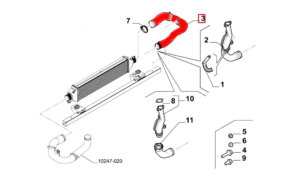 TURBO HOSE
EXCLUDING PLASTIC PIPE 