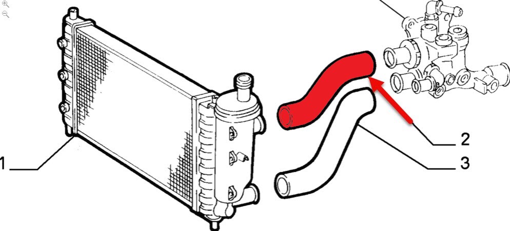 RADIATOR INLET HOSE