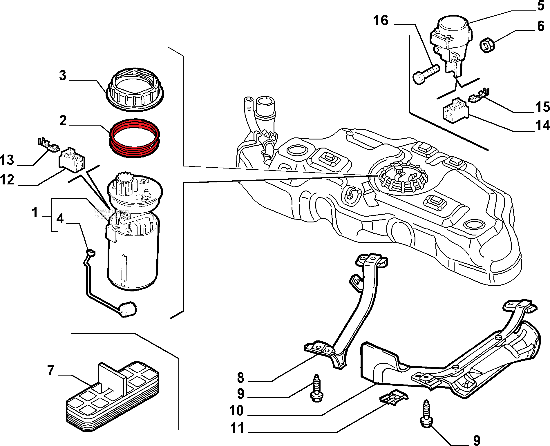 FUEL TANK GASKET