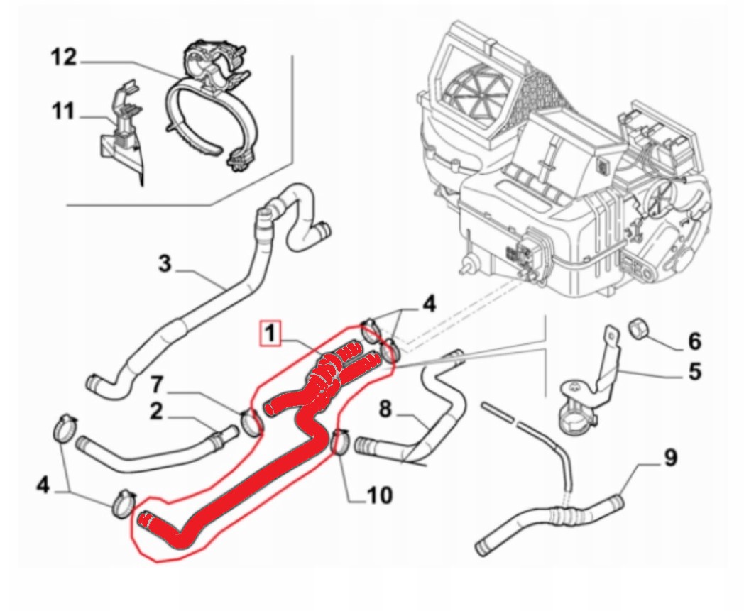 HEATER HOSE