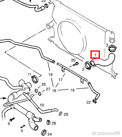 RADIATOR INLET HOSE