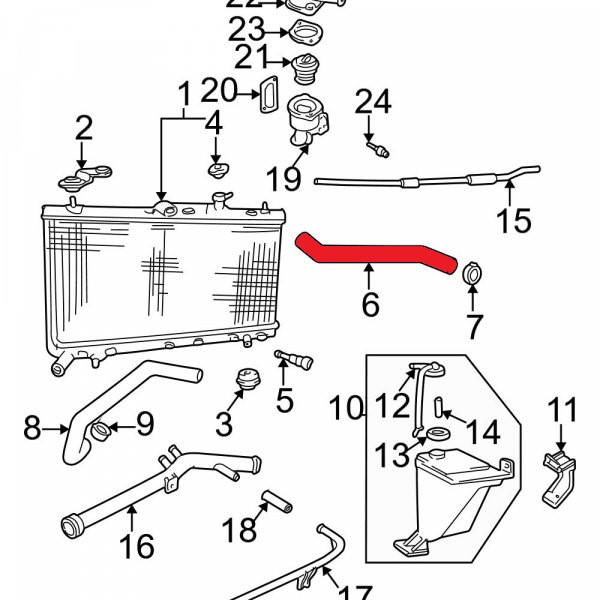 RADIATOR INLET HOSE