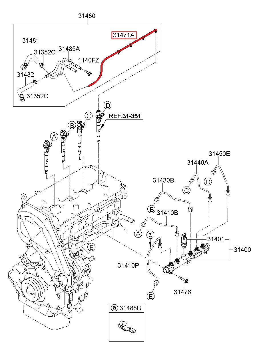 HOSE FOR FUEL INJECTOR PIPE 