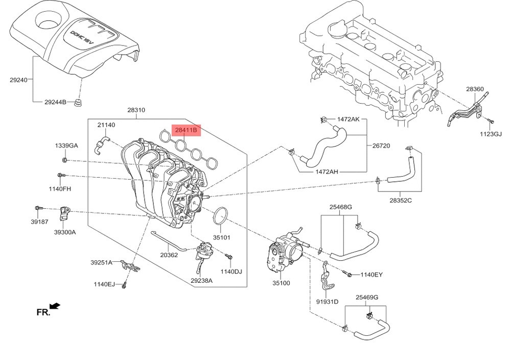 SUCTION MANIFOLD GASKET