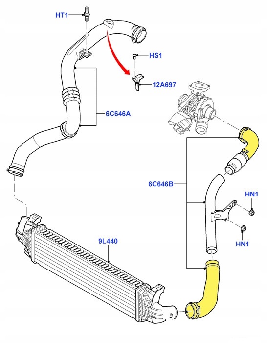 TURBO HOSE
EXCLUDING METAL PIPE 