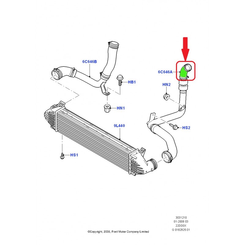 TURBO HOSE
EXCLUDING METAL PIPE 