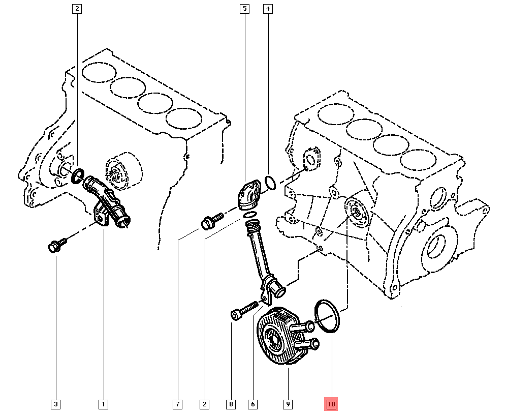 OIL COOLER GASKET
