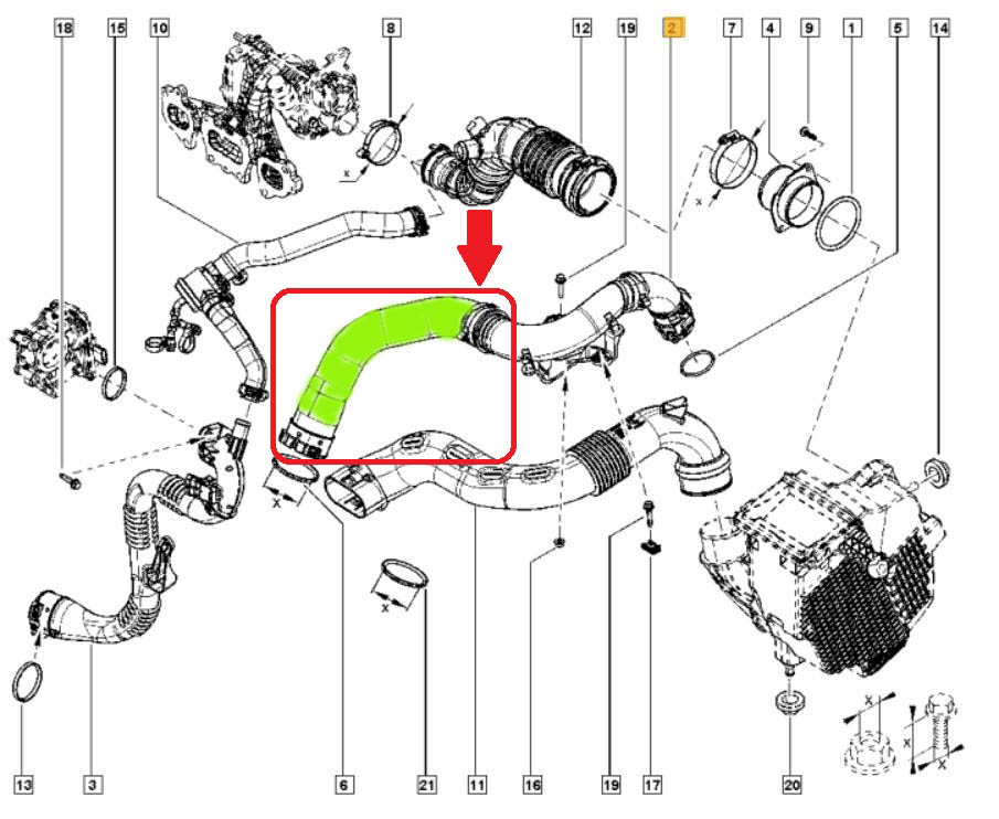 TURBO HOSE
EXCLUDING PLASTIC PIPE 