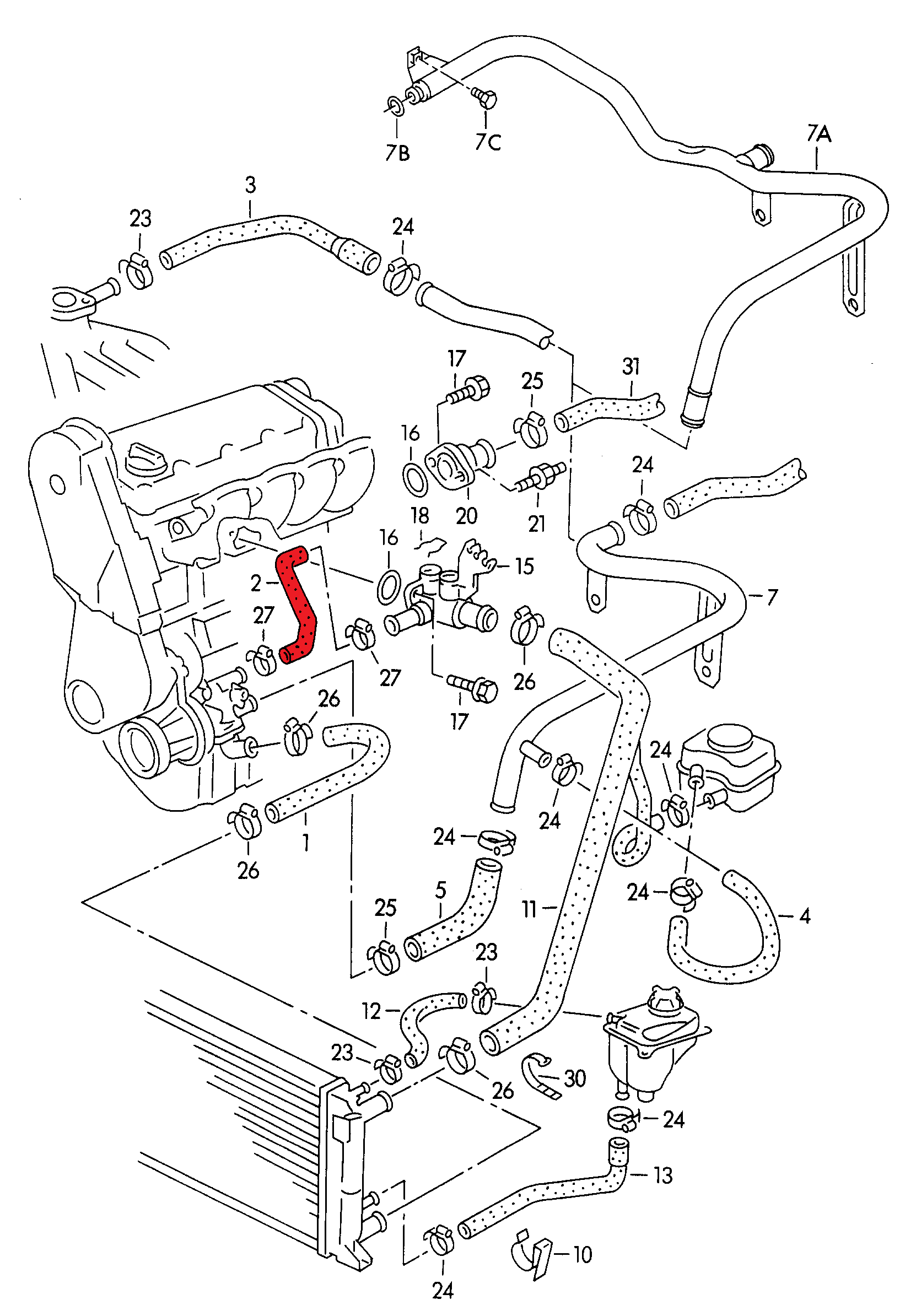 WATER PUMP HOSE