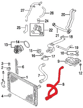 RADIATOR OUTLET HOSE