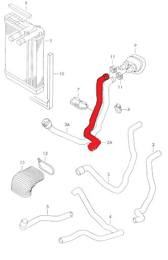 HEATER HOSE