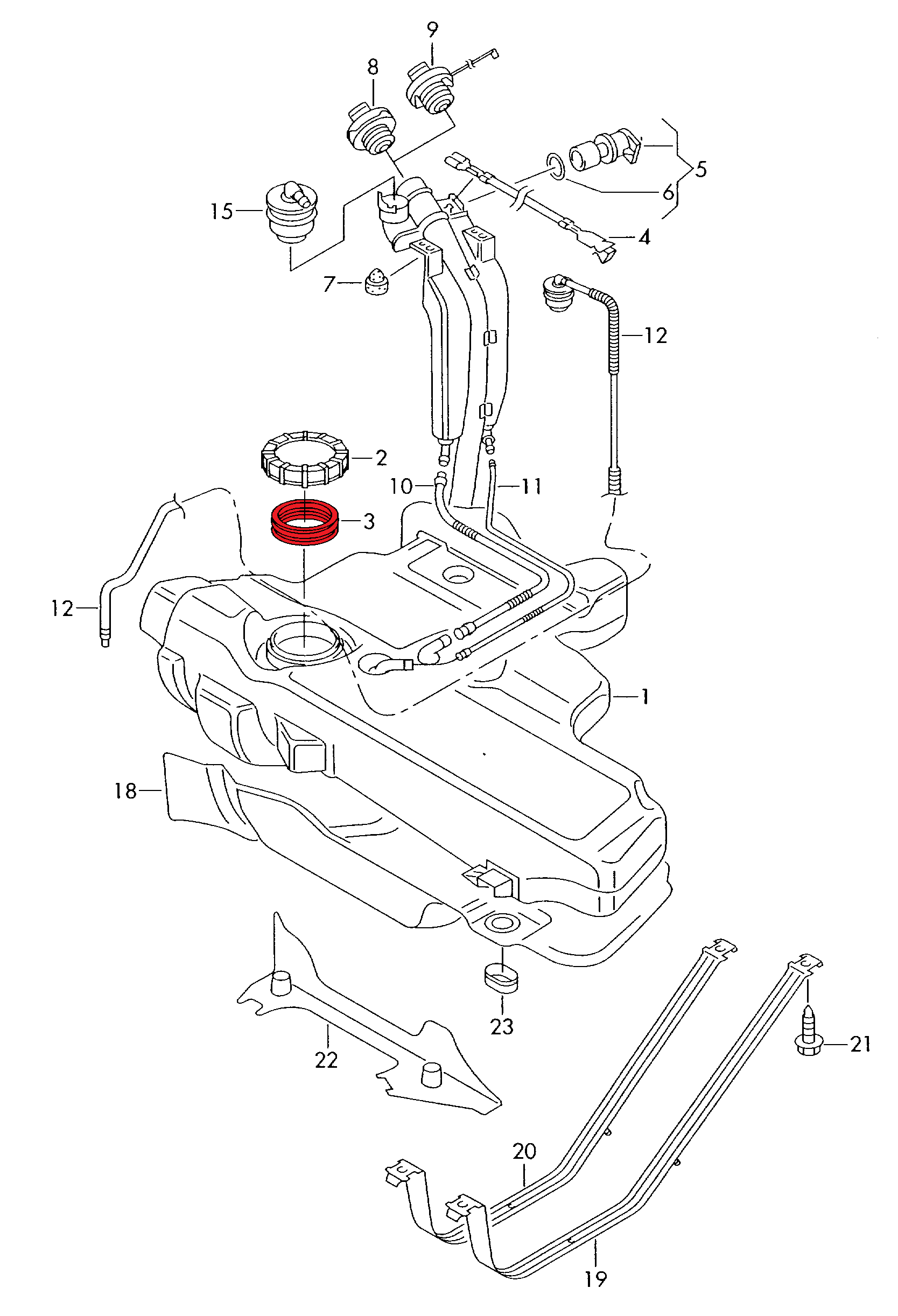 FUEL TANK GASKET