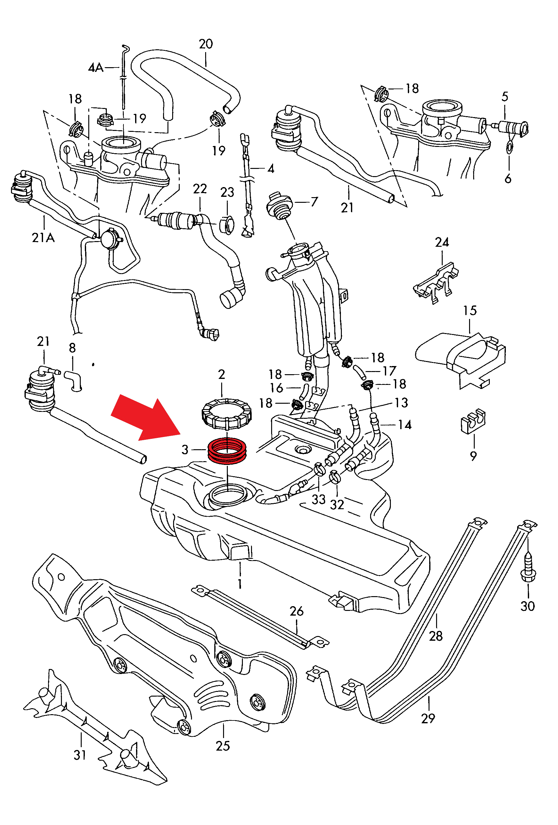 FUEL TANK GASKET