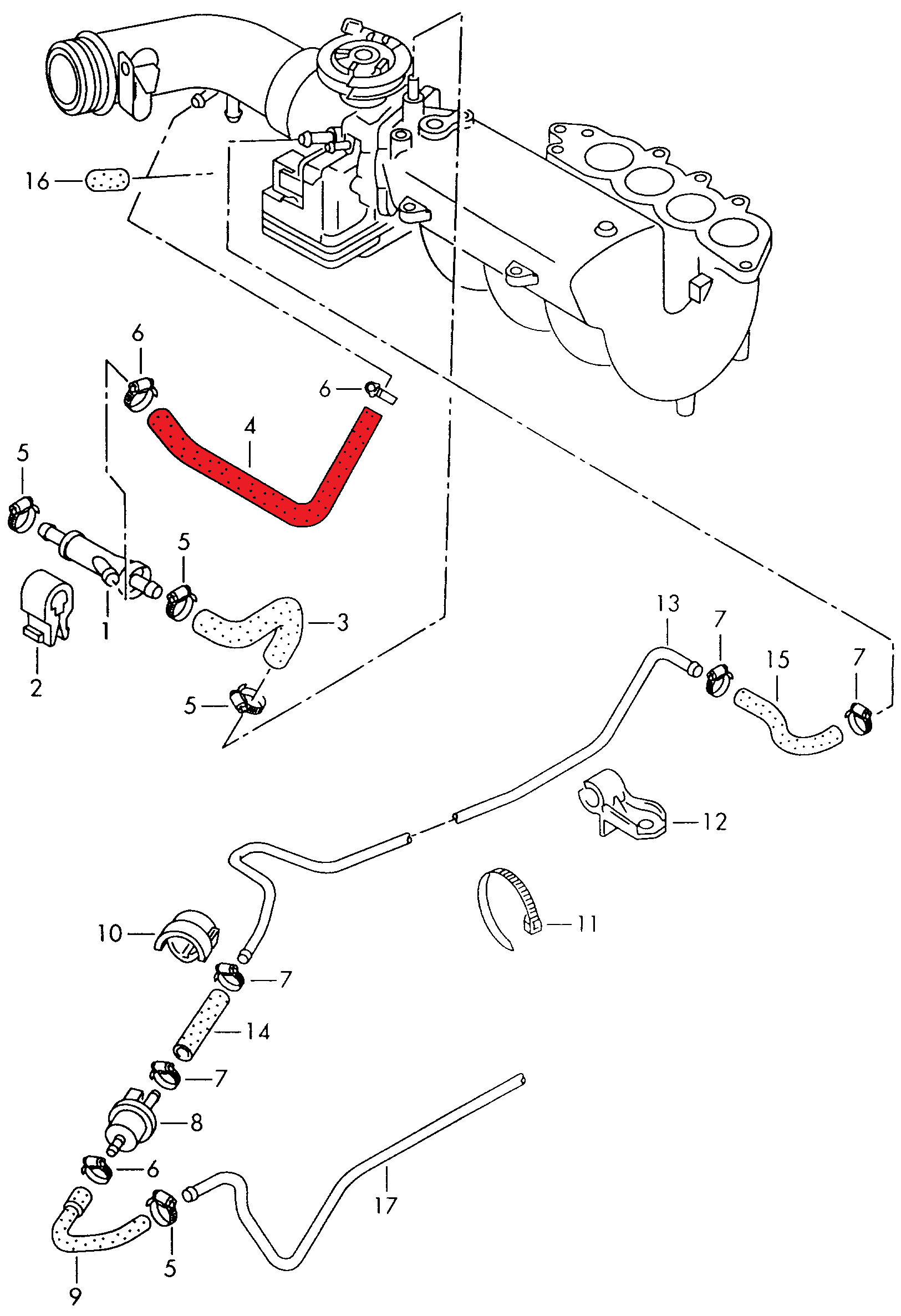 ENGINE VENTILATION HOSE