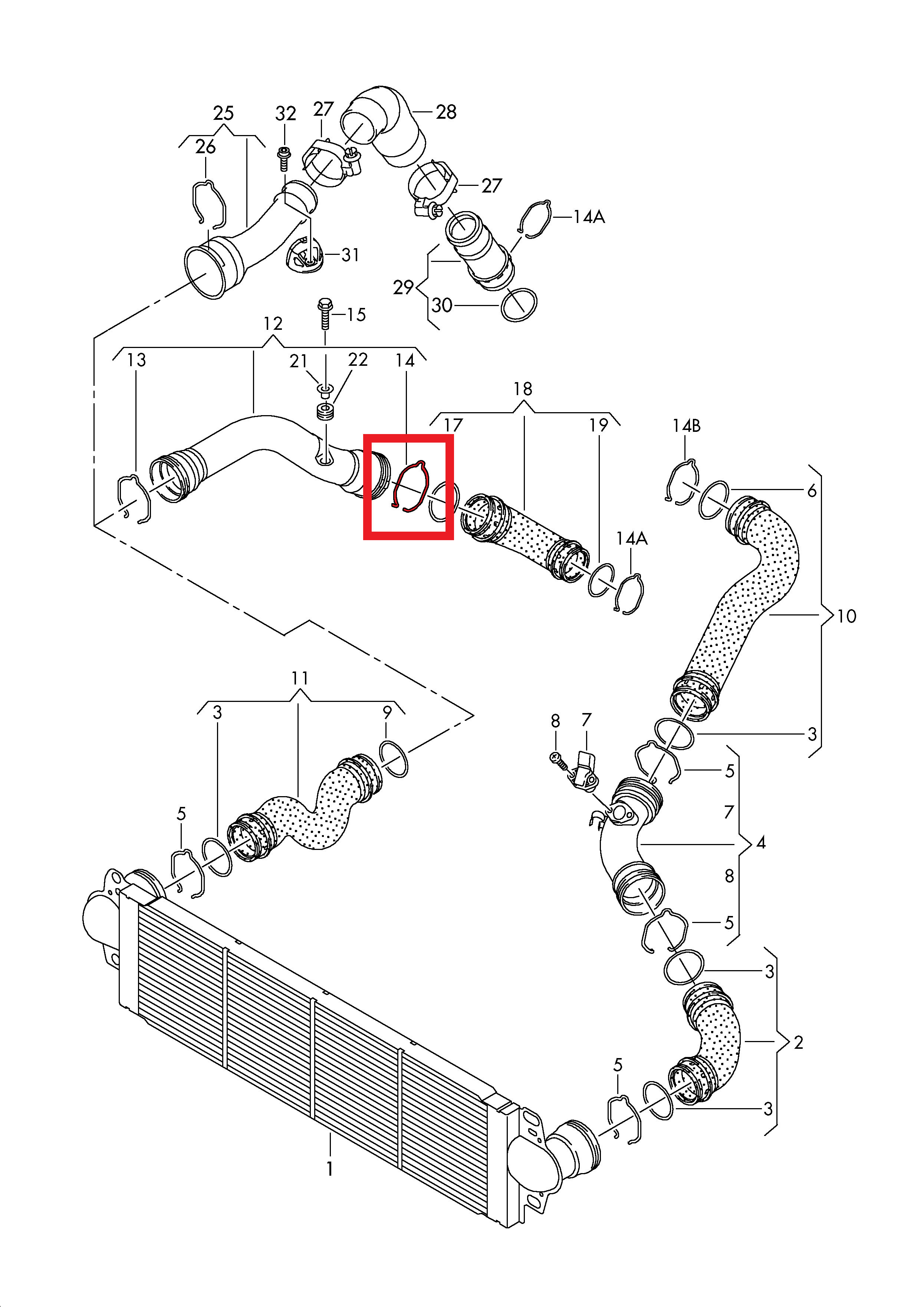 TURBO PIPE CLIPS