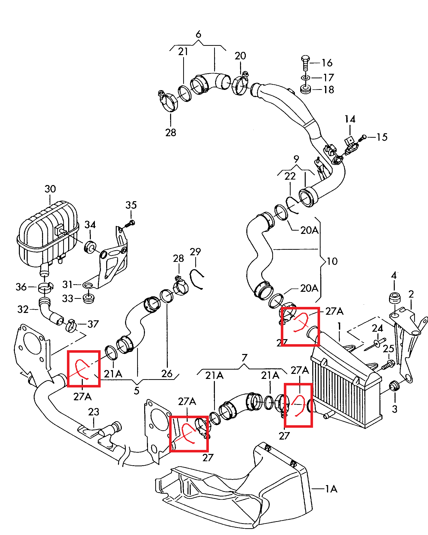TURBO PIPE CLIPS