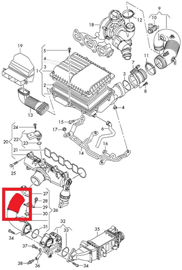TURBO HOSEEXCLUDING PLASTIC PIPE 