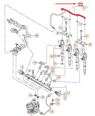 HOSE FOR FUEL INJECTOR PIPE 