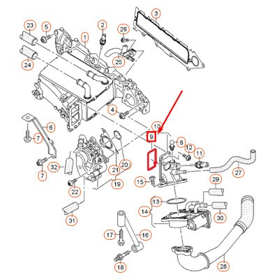 THROTTLE GASKET