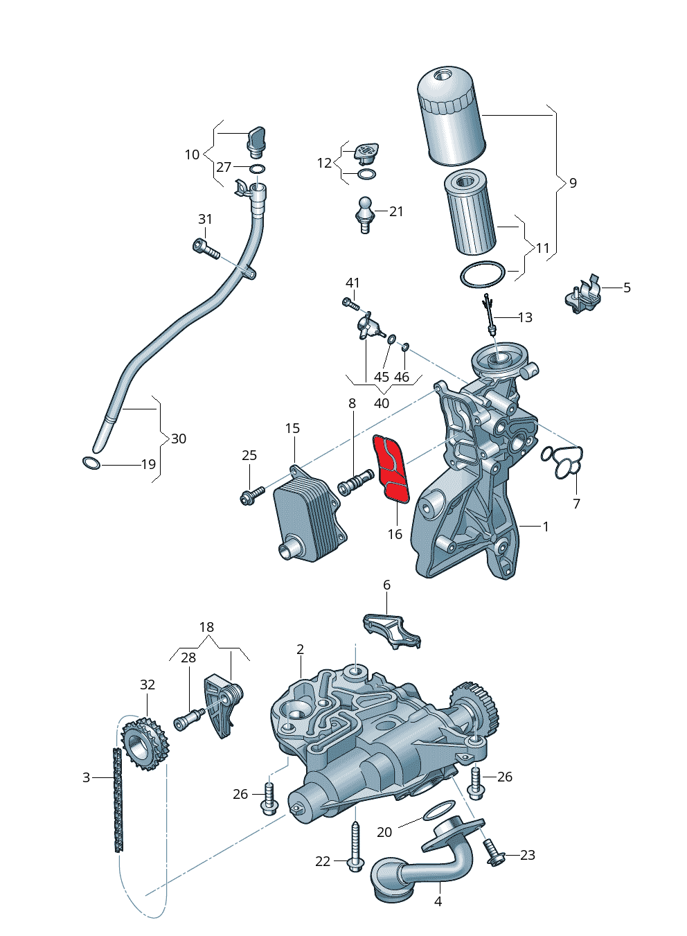 OIL COOLER GASKET