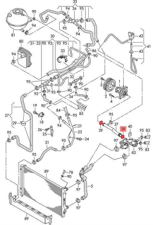 RECIRCULATION PIPE GASKET