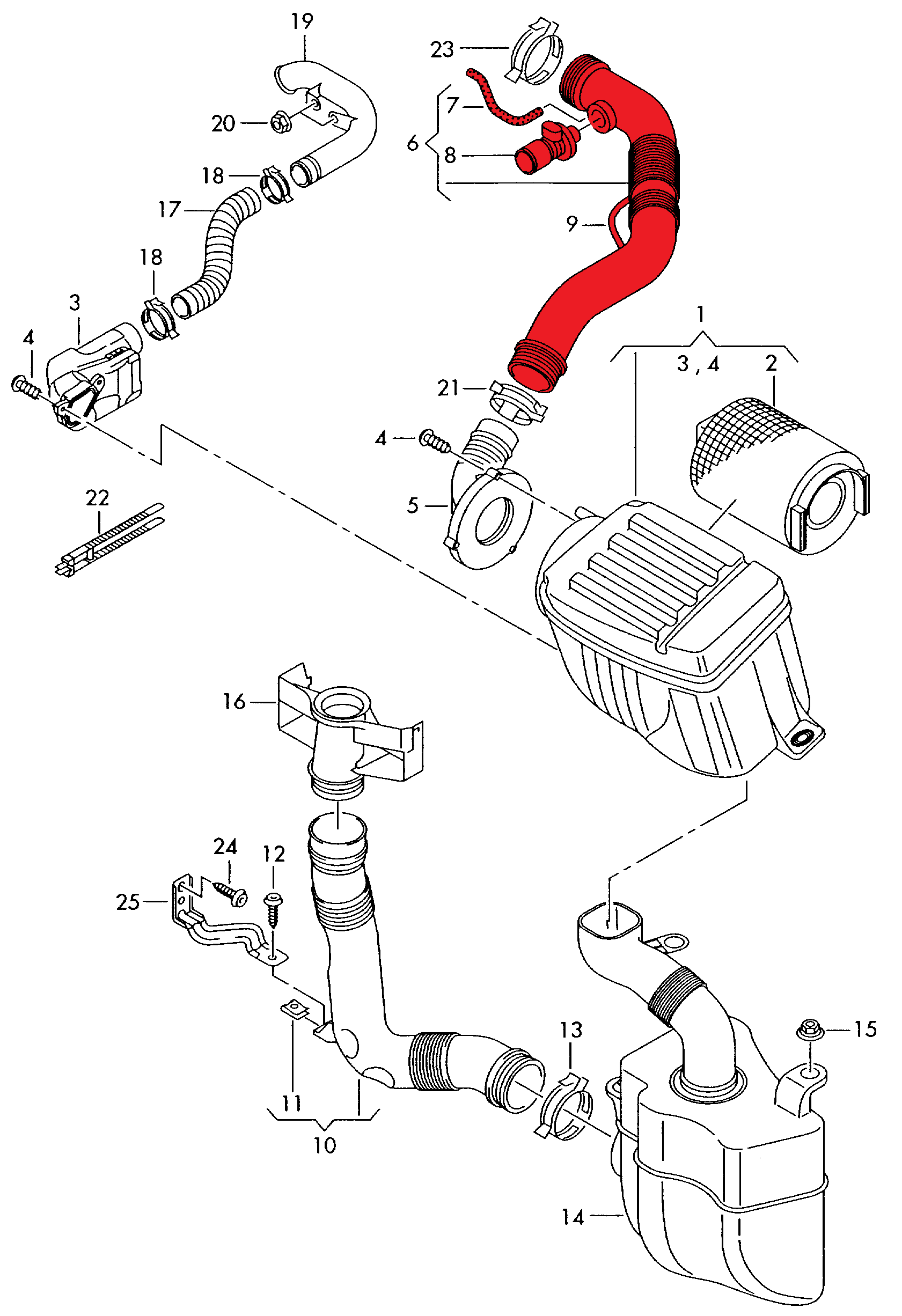 AIR FILTER PIPE