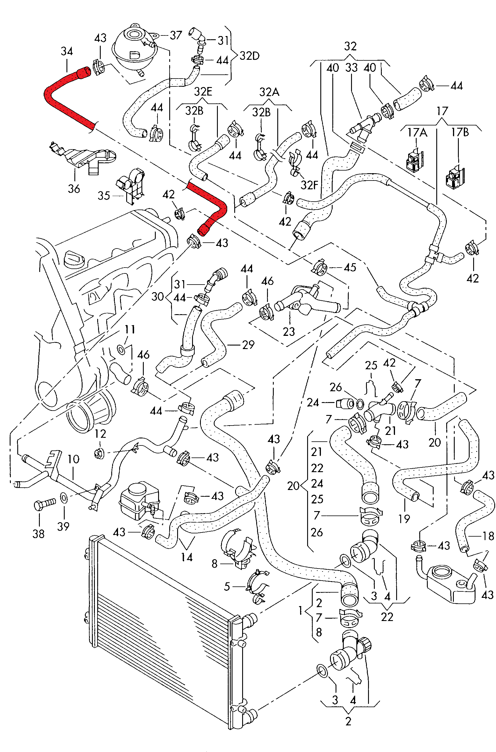 SPARE WATER TANK HOSE