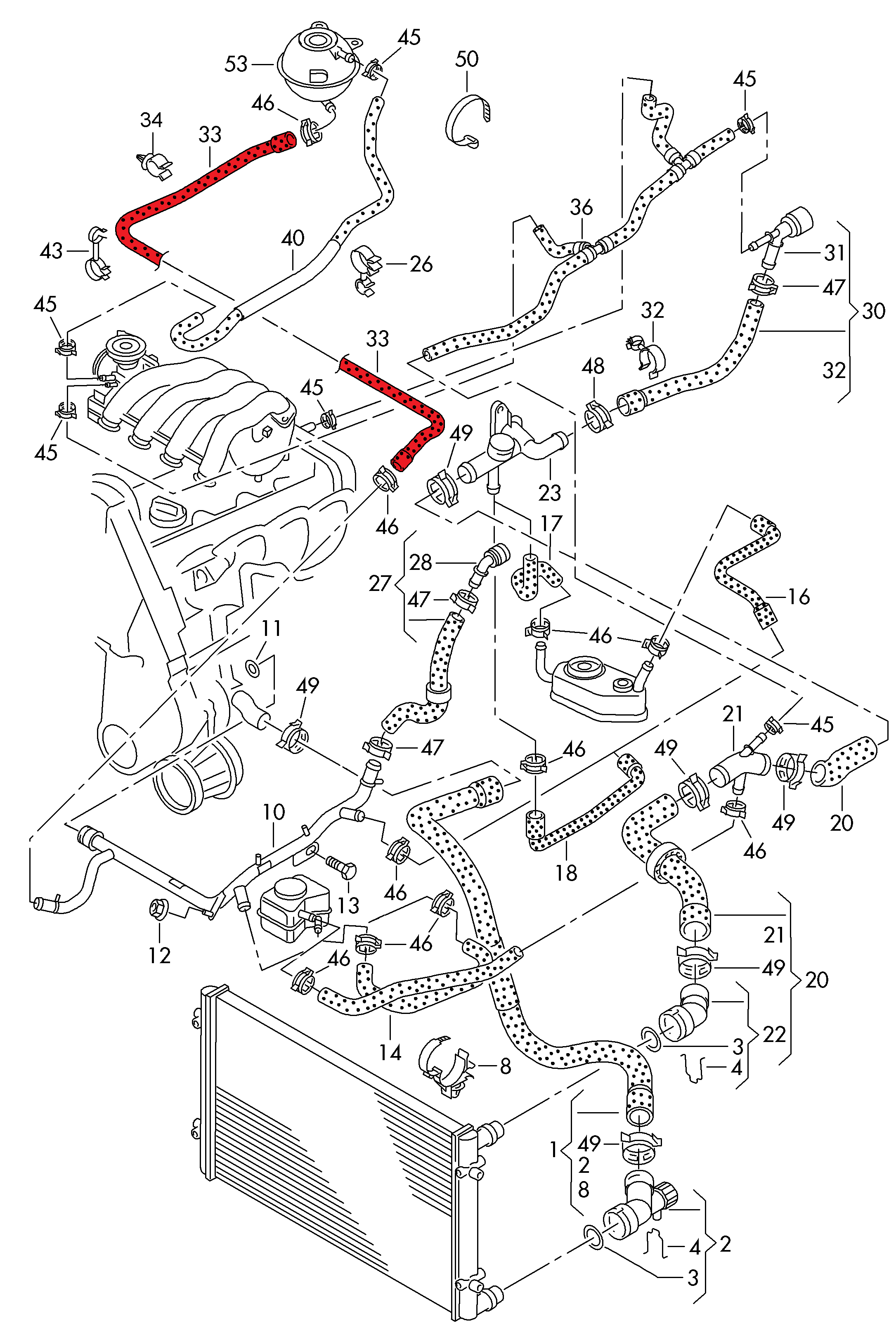 SPARE WATER TANK HOSE