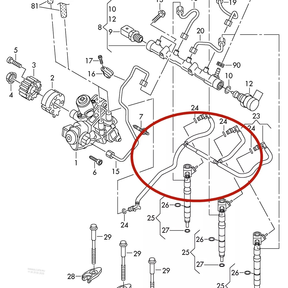HOSE FOR FUEL INJECTOR PIPE 