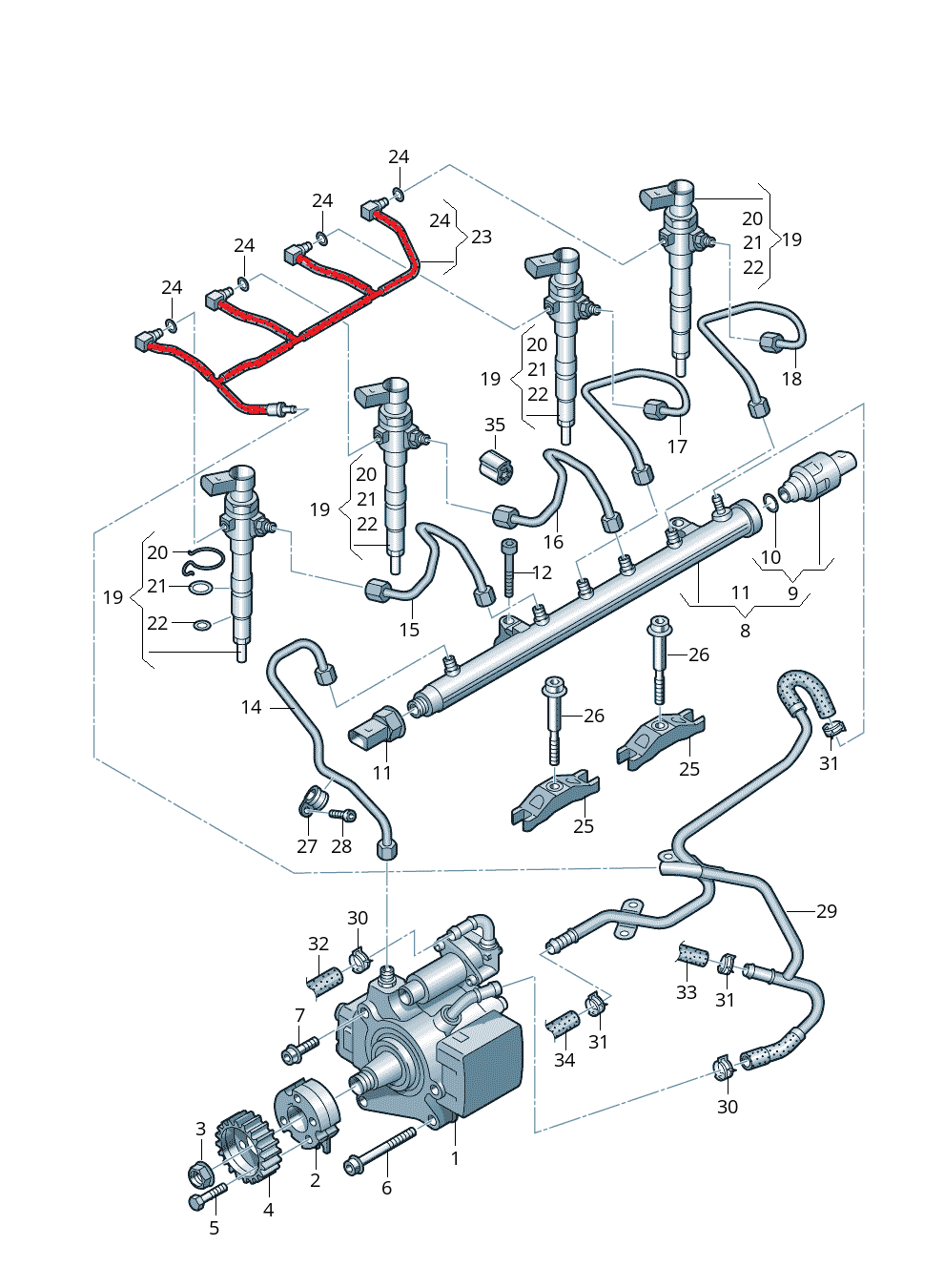 HOSE FOR FUEL INJECTOR PIPE 