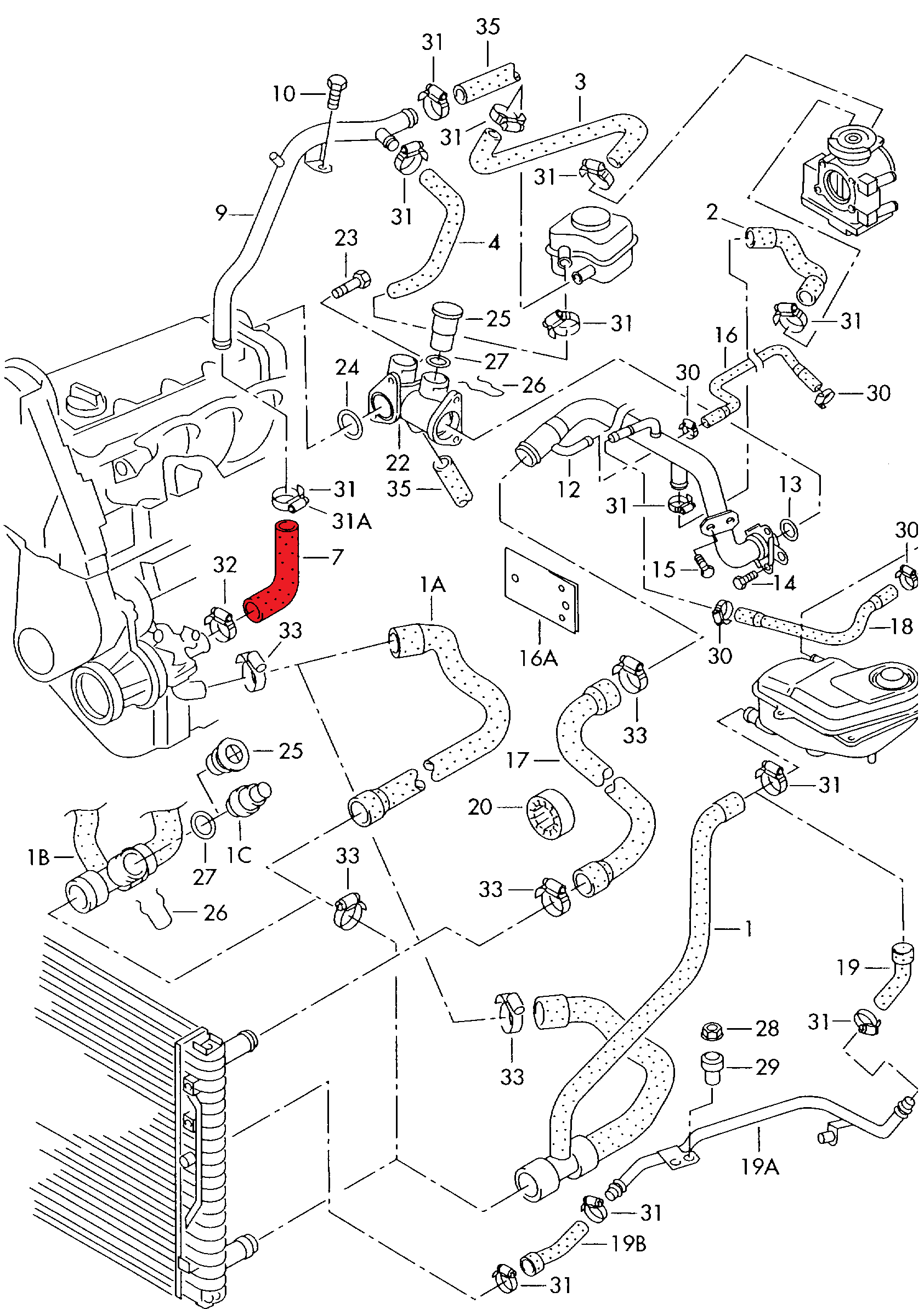 WATER PUMP HOSE