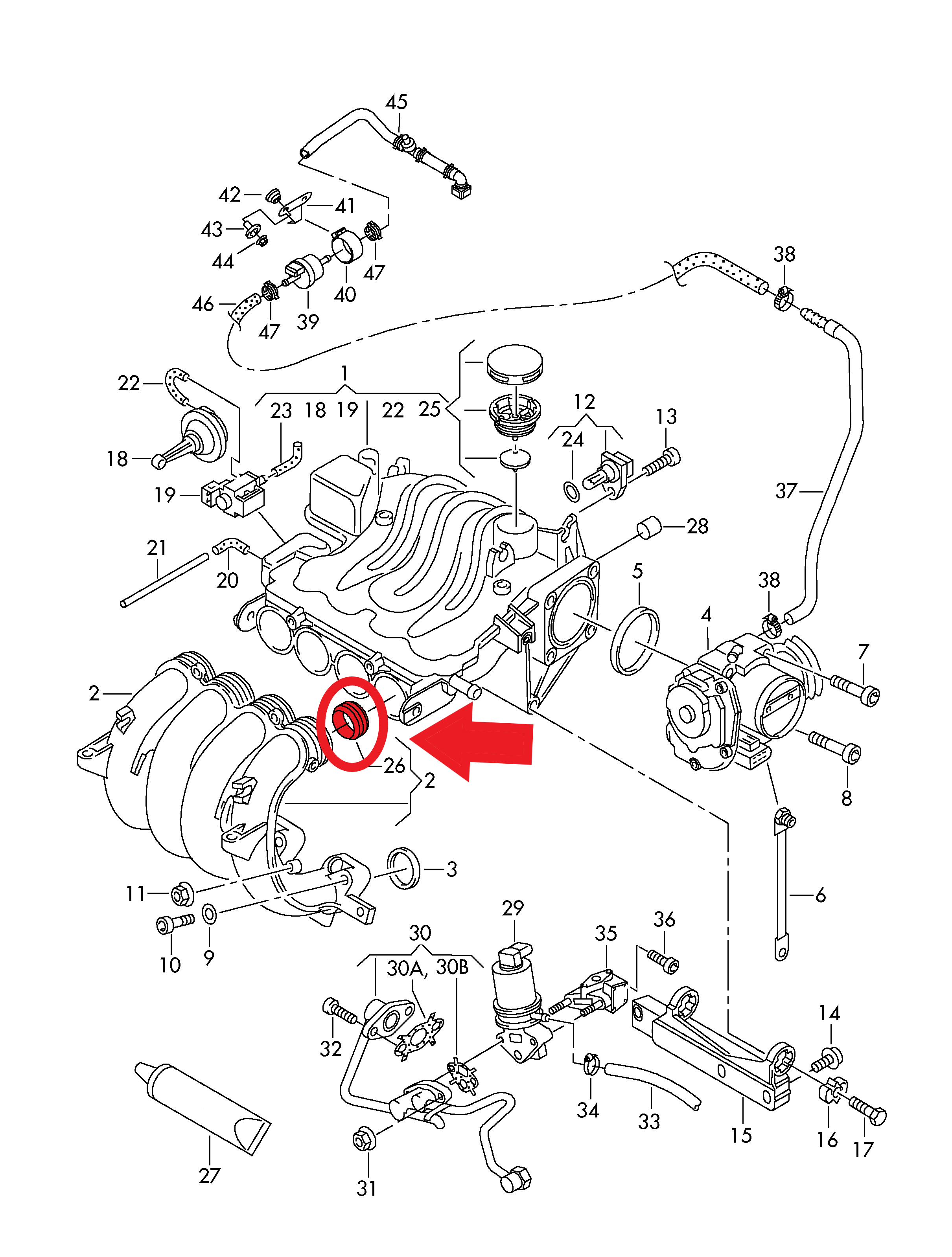 SUCTION MANIFOLD GASKET