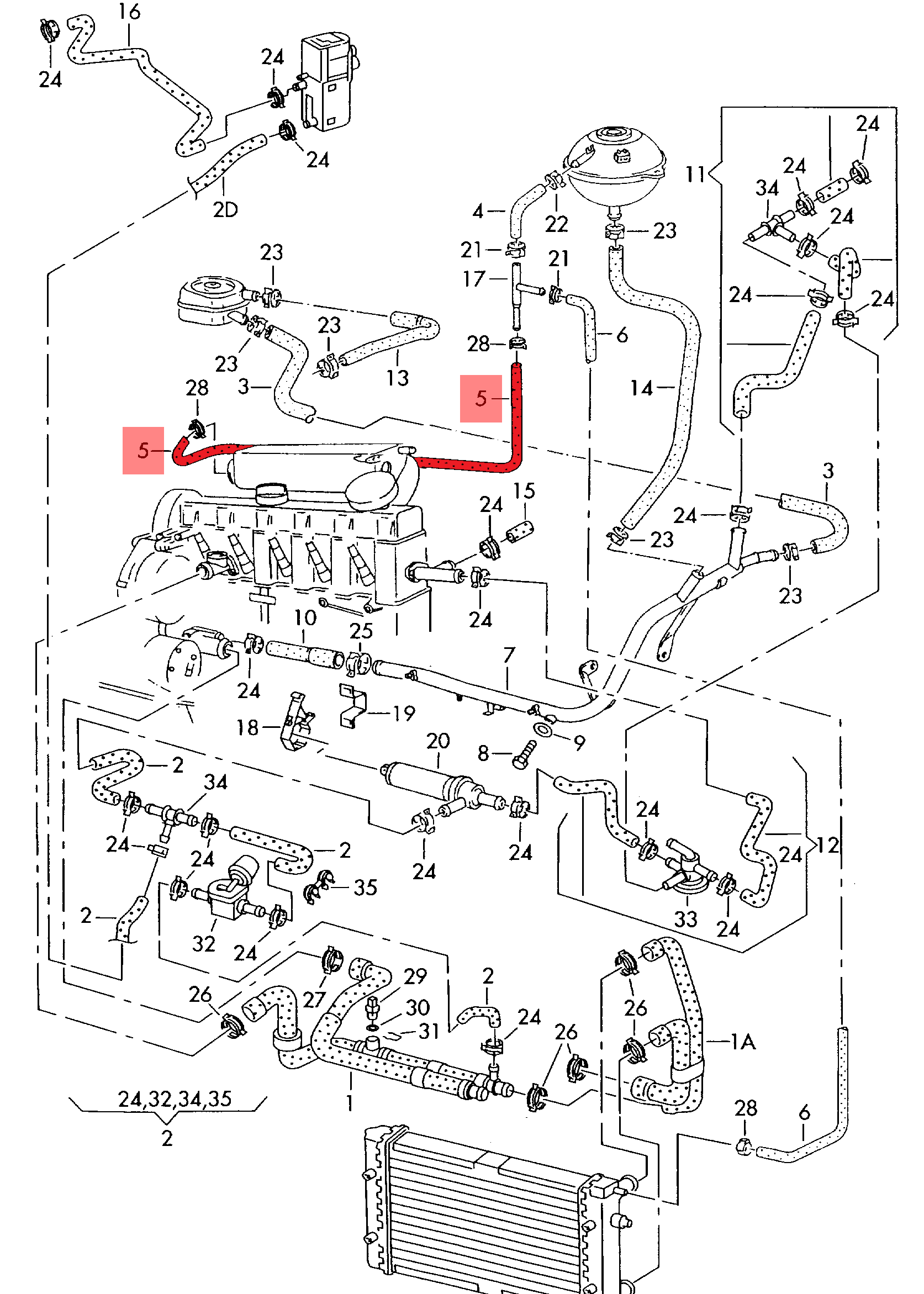 SPARE WATER TANK HOSE