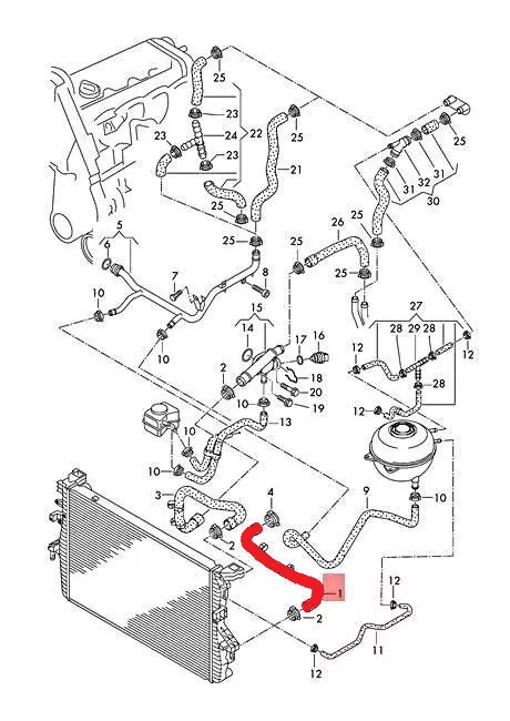 RADIATOR OUTLET HOSE