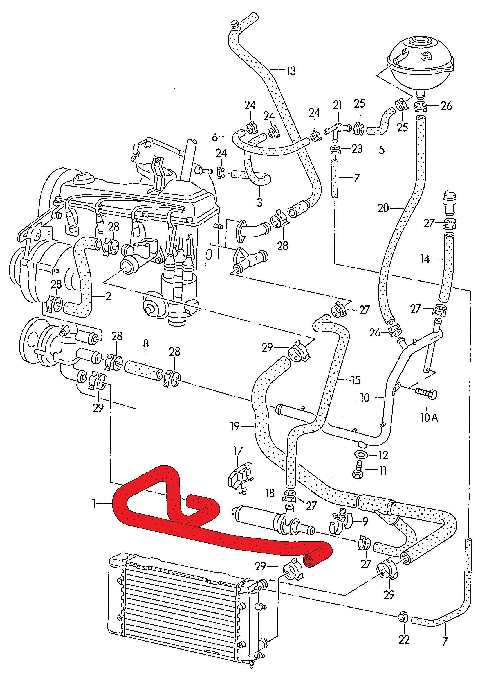 RADIATOR OUTLET HOSE