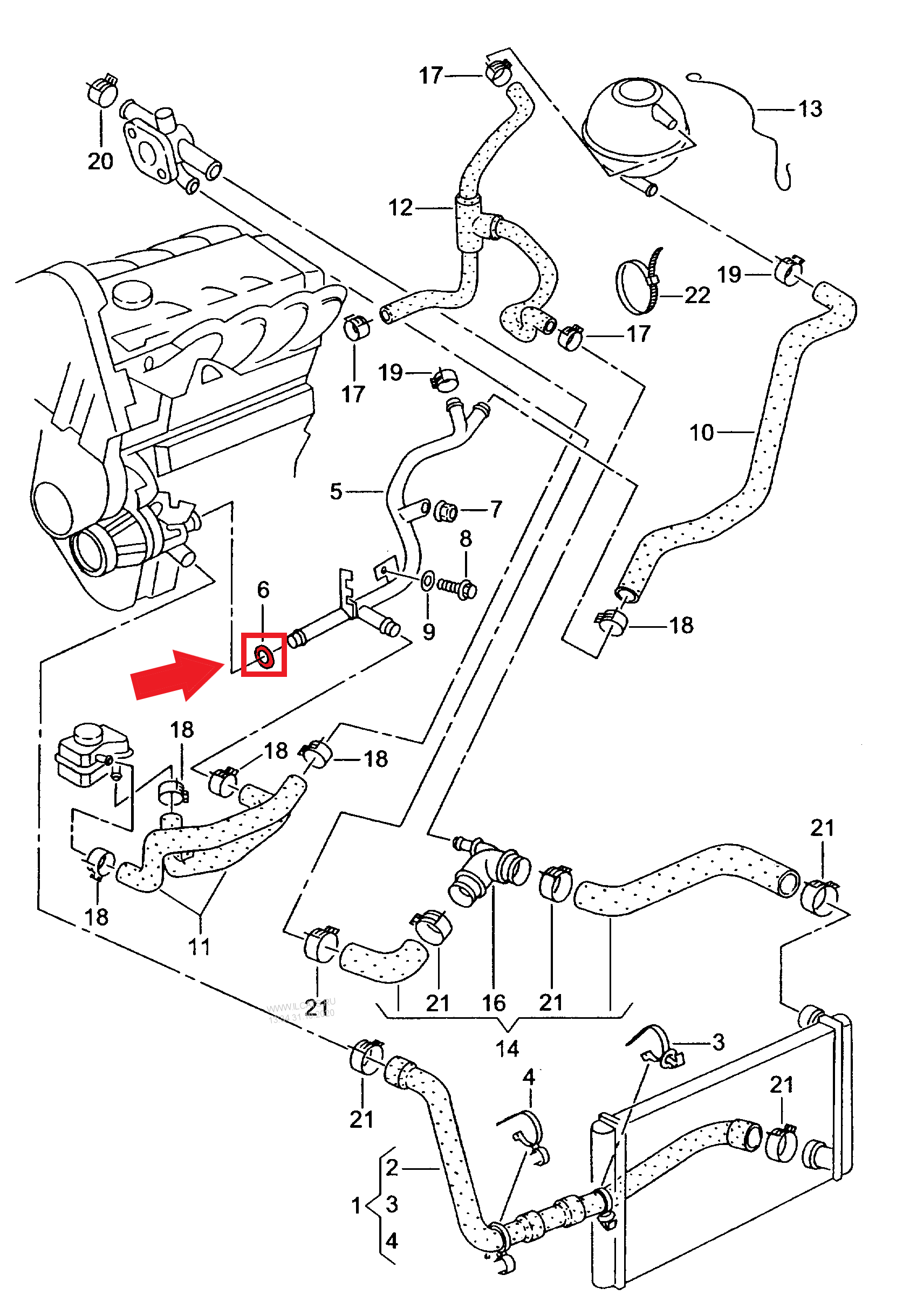 WATER PIPE GASKET