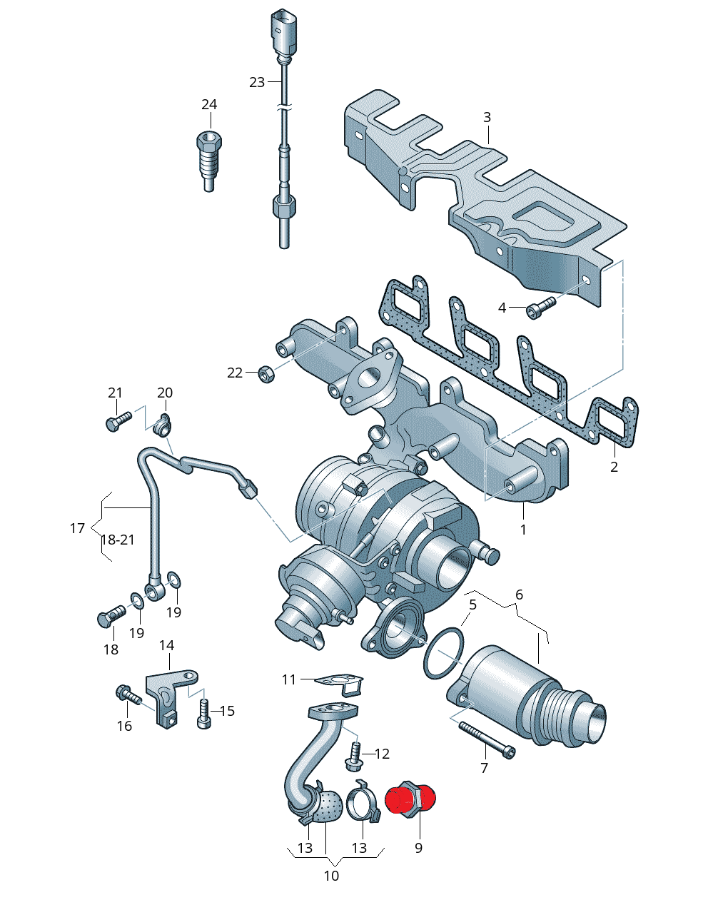 TURBO LUBRICATION PIPE HOSE
EXCLUDING METAL PIPE 