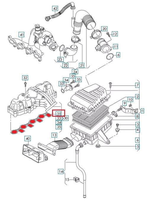 SUCTION MANIFOLD GASKET