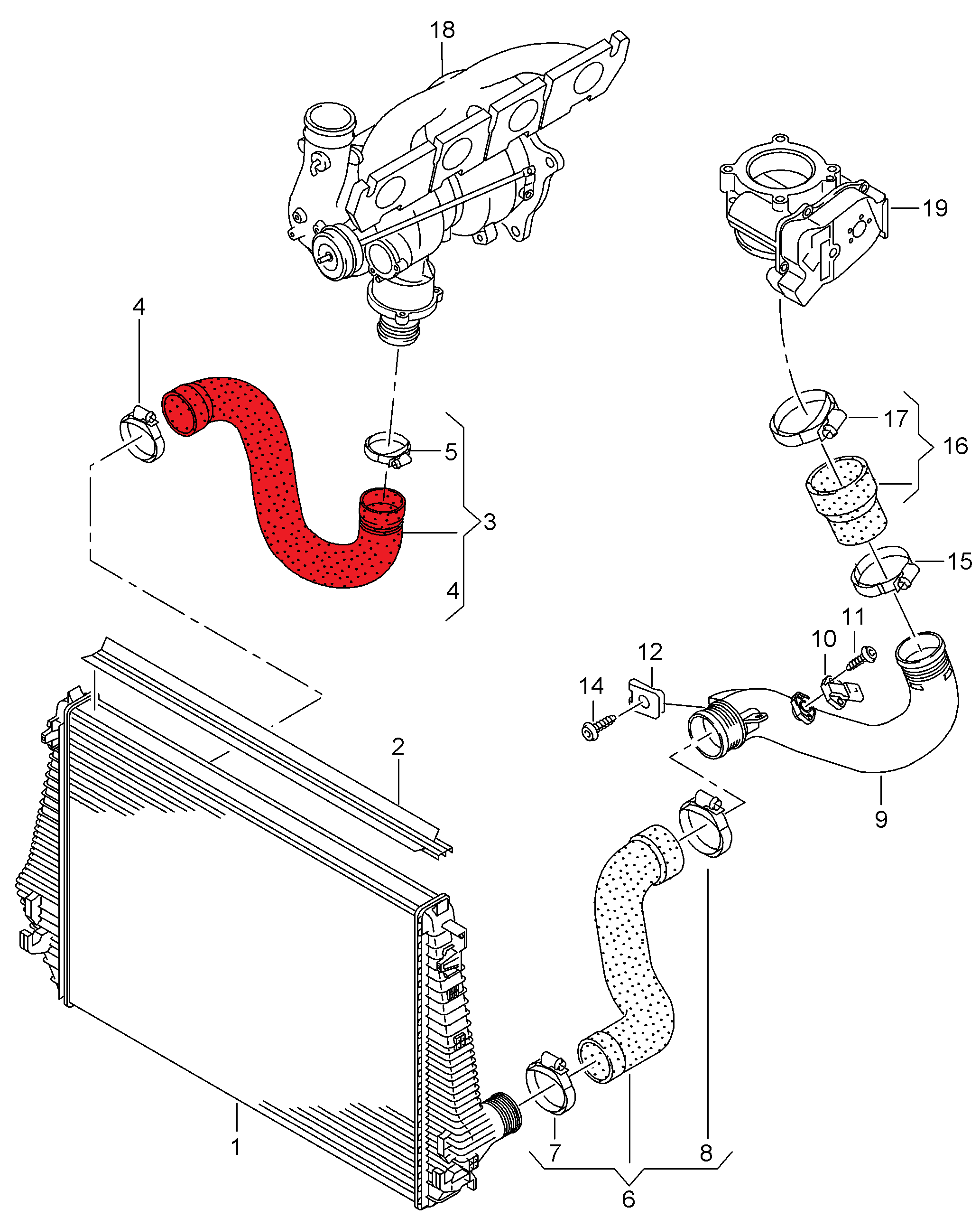 TURBO HOSE3 LAYERS POLYESTER HAS BEEN USED