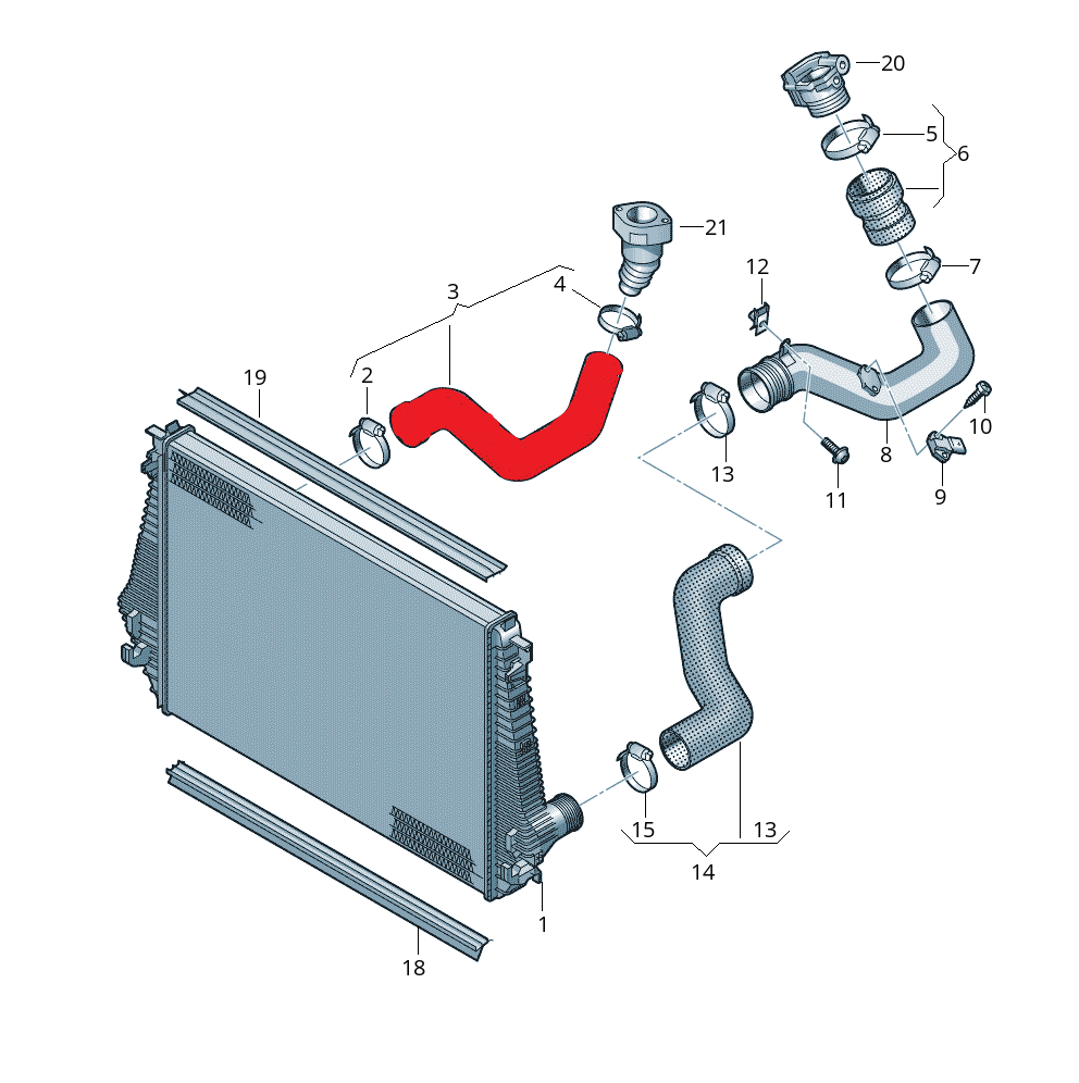 TURBO HOSE
3 LAYERS POLYESTER HAS BEEN USED