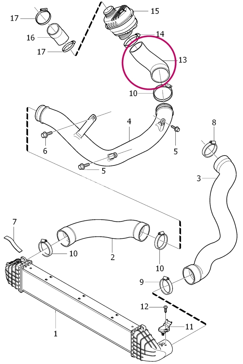 TURBO HOSE4 LAYERS POLYESTER HAS BEEN USED