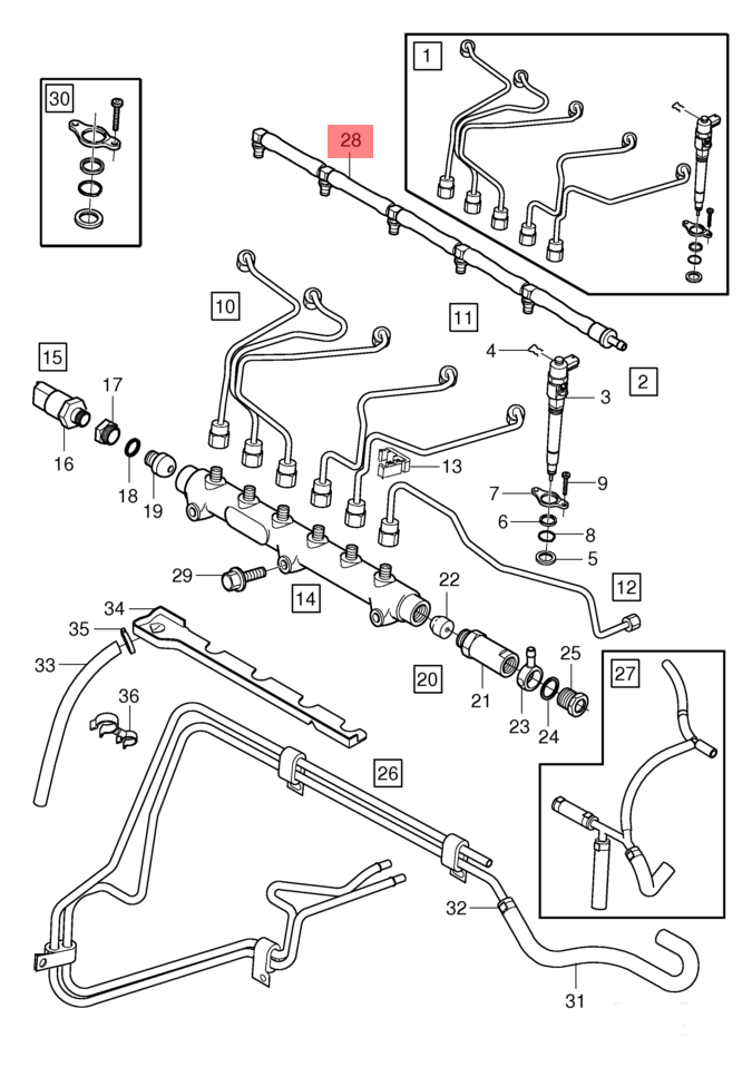 HOSE FOR FUEL INJECTOR PIPE 
