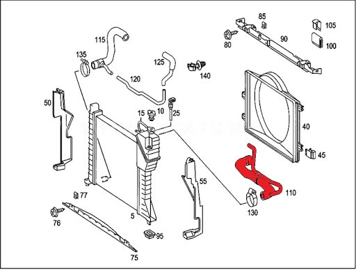 RADIATOR INLET HOSE