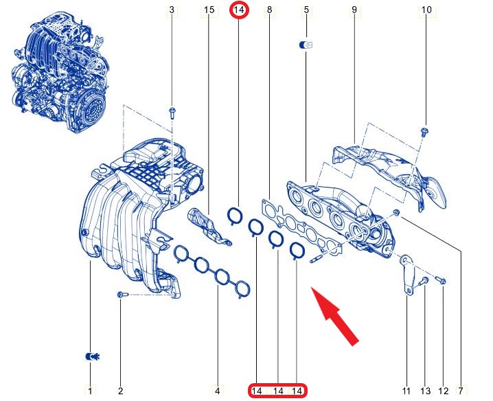 SUCTION MANIFOLD GASKET